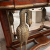 French Louis XVI Figural Mirrored Console Table