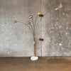 Guzzini Style Brass Arc Light W/Marble Base