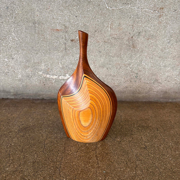 Heinz Nordhausen Carved Wood Vase