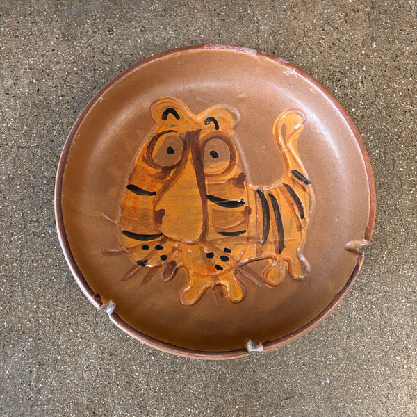 Mid Century Modern Pacific Stoneware Tiger 1970's Bennett Walsh