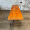 Mid Century Solid Industrial Console Work Table