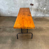 Mid Century Solid Industrial Console Work Table