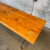 Mid Century Solid Industrial Console Work Table