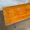 Mid Century Solid Industrial Console Work Table