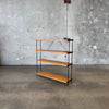 California Modern Iron & Wood Bookshelf 1950's