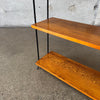 California Modern Iron & Wood Bookshelf 1950's