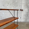 California Modern Iron & Wood Bookshelf 1950's