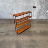 California Modern Iron & Wood Bookshelf 1950's