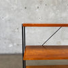 California Modern Iron & Wood Bookshelf 1950's