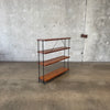 California Modern Iron & Wood Bookshelf 1950's