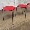 Set of Four Mid Century Iron Tripod Chairs