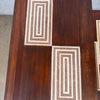 Vintage Mid Century Modern Walnut & Tile Nesting Tables