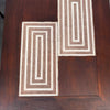 Vintage Mid Century Modern Walnut & Tile Nesting Tables