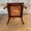 Vintage Mid Century Modern Walnut & Tile Nesting Tables