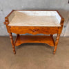 French Antique Washstand Vanity / Bar Cart