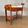 French Antique Washstand Vanity / Bar Cart