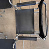 Set of Four Cantilever Chairs By Matted Grassi In Black Leather