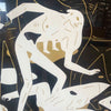 Cleon Peterson "Between Man And God" Black & Gold Screen Print