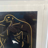 Cleon Peterson "Between Man And God" Black & Gold Screen Print