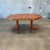 Mid Century Oak Dining Table W/ 6 Chairs