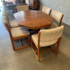 Mid Century Oak Dining Table W/ 6 Chairs