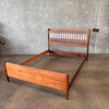 Mid Century Modern Drexel Declaration Full Size Walnut Bedframe