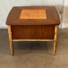 Vintage Mid Century Modern Walnut And Burl Side / End Table By Lane