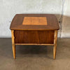 Vintage Mid Century Modern Walnut And Burl Side / End Table By Lane