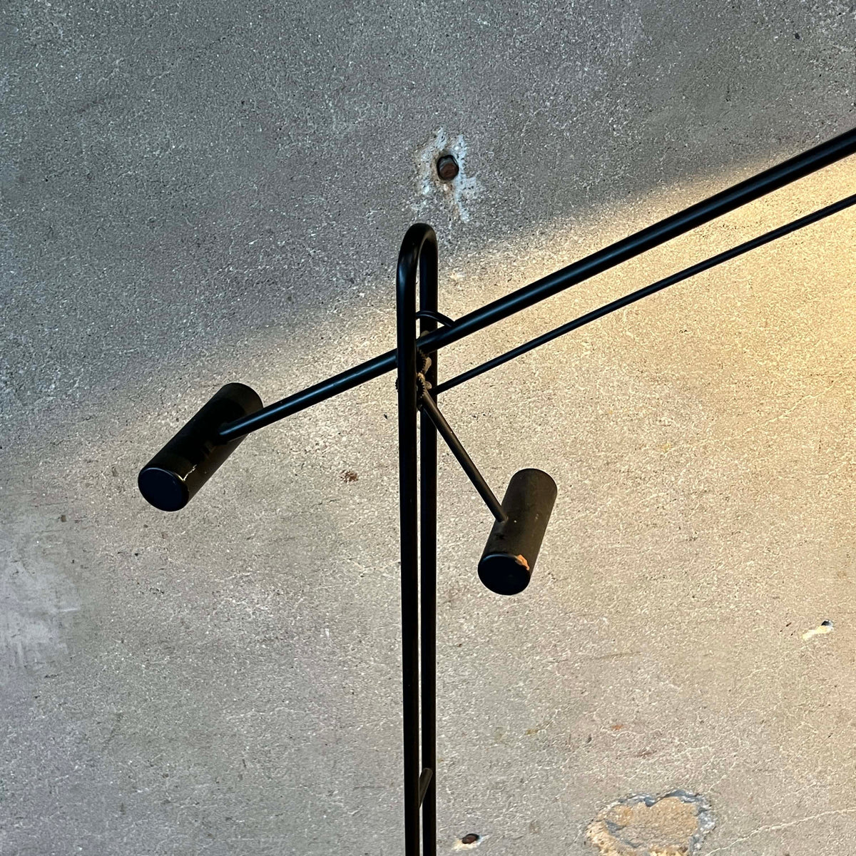 Vintage Post Modern Chrome Adjustable Floor Lamp