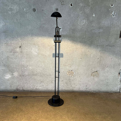 Vintage Post Modern Chrome Adjustable Floor Lamp