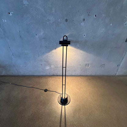 Vintage Post Modern Chrome Adjustable Floor Lamp