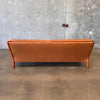 1970s Leather & Teak Danish Sofa