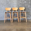 Set of Three Allermuir Bar Stool In Light Wood