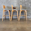 Set of Three Allermuir Bar Stool In Light Wood