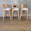 Set of Three Allermuir Bar Stool In Light Wood