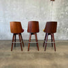 Mid Century Swivel Bar Stools By Chet Beardsley