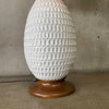 Mid Century Modern White Ceramic Table Lamp