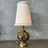 Hollywood Regency Gold Table Lamp