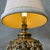 Hollywood Regency Gold Table Lamp