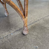 Vintage Wicker & Oak Desk