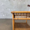 Vintage Rattan Side Table