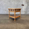 Vintage Rattan Side Table