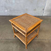 Vintage Rattan Side Table