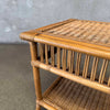 Vintage Rattan Side Table