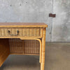 Vintage Rattan & Wicker Desk