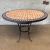 Vintage Handmade Moroccan Mosaic Tile Top Table