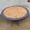 Vintage Handmade Moroccan Mosaic Tile Top Table