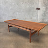 Vintage Walnut Jens Risom Floating Top Coffee Table