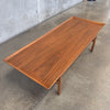 Vintage Walnut Jens Risom Floating Top Coffee Table