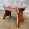 1950's Vintage Solid Oak Stool